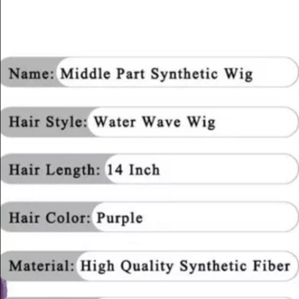 Synthetic Wig 💜 - Picture 8 of 9